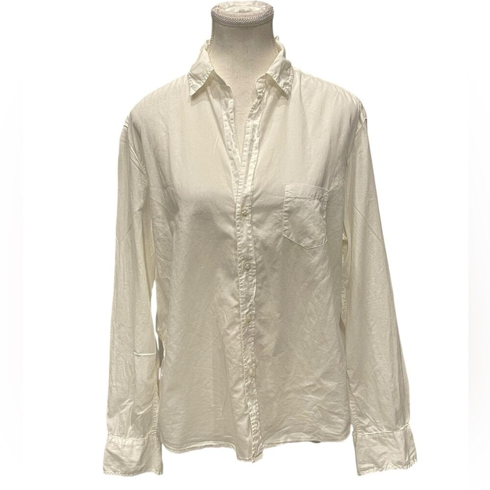 Frank & Eileen Woman’s  Style LUKE  Button Up Shirt White Sz M